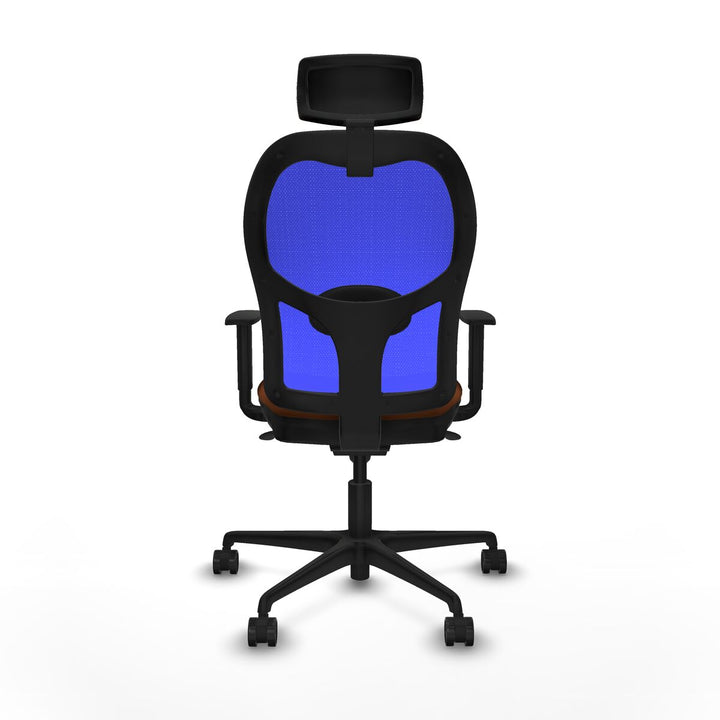 Office Chair with Headrest Piqueras y Crespo 1D036N2 Blue Brown