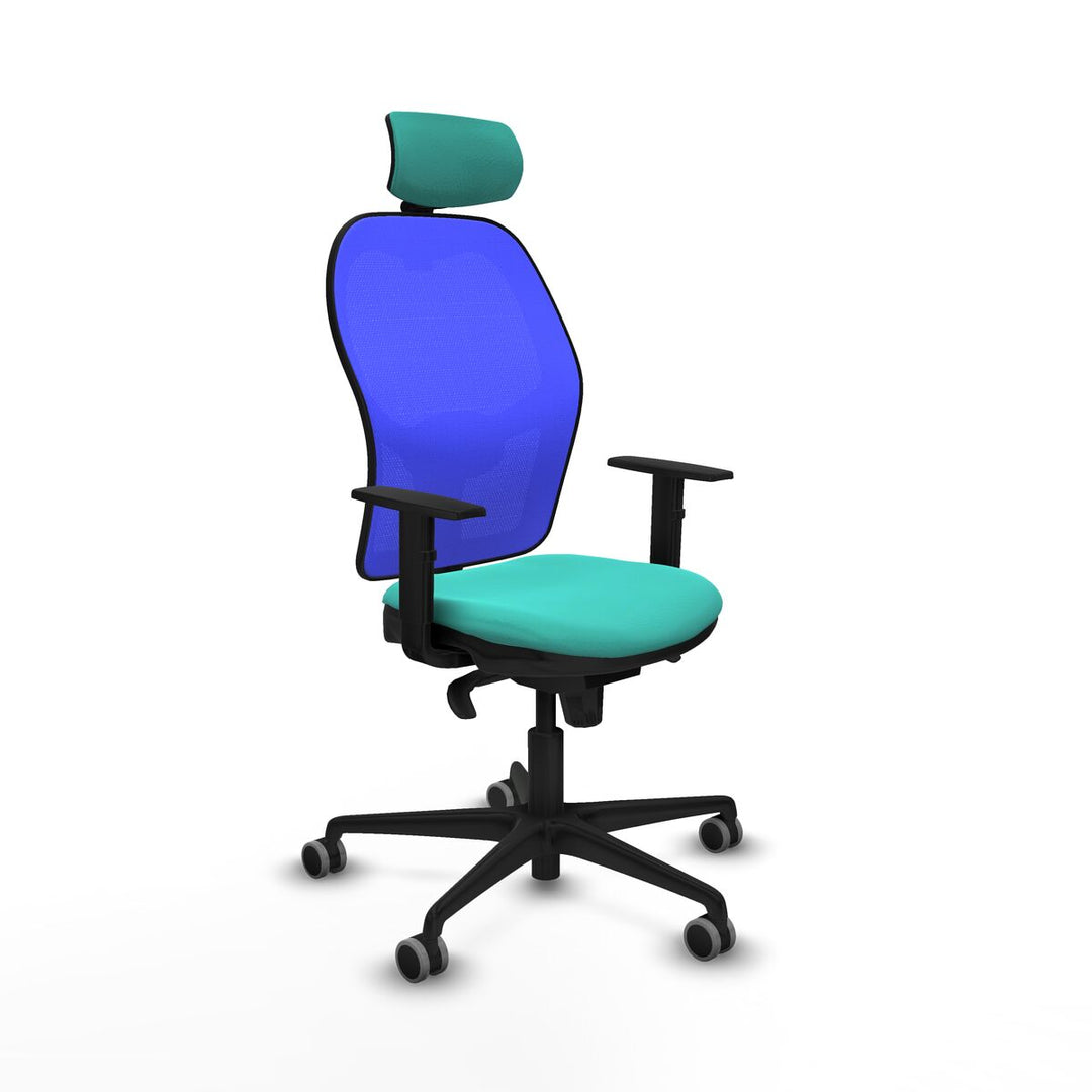 Office Chair with Headrest Piqueras y Crespo 1D036G2 Turquoise