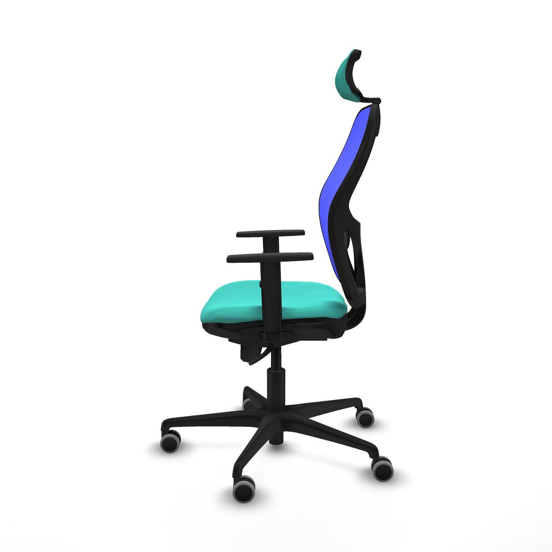 Office Chair with Headrest Piqueras y Crespo 1D036G2 Turquoise