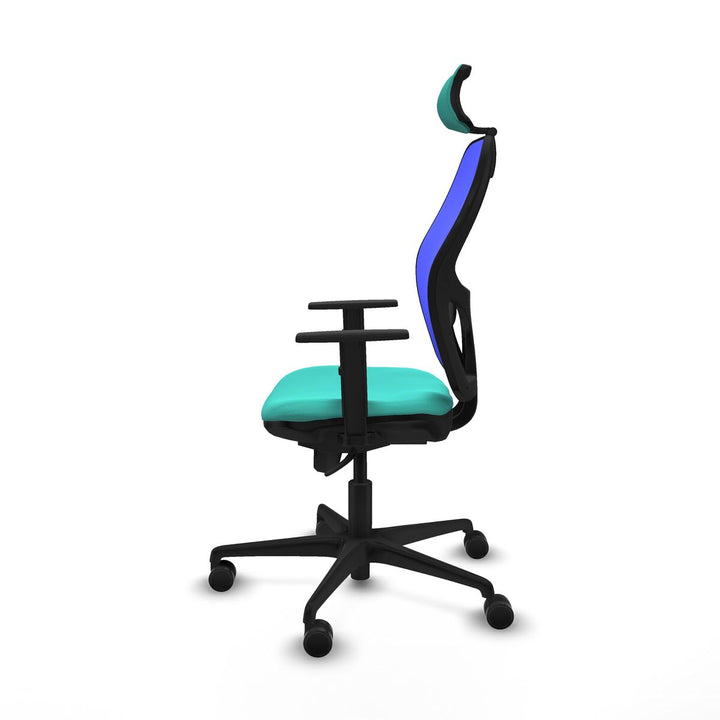 Office Chair with Headrest Piqueras y Crespo 1D036N2 Turquoise