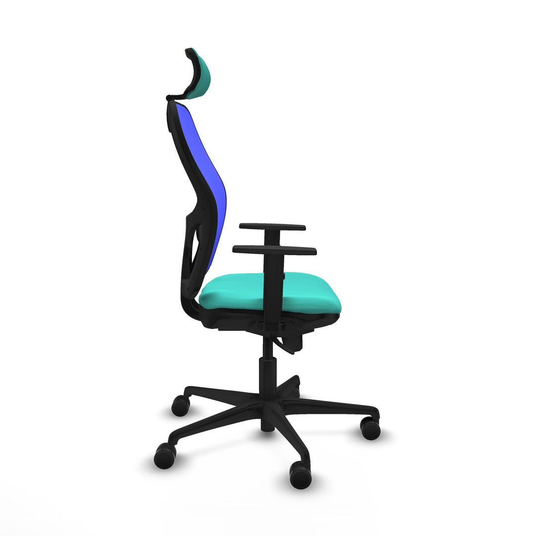 Office Chair with Headrest Piqueras y Crespo 1D036N2 Turquoise