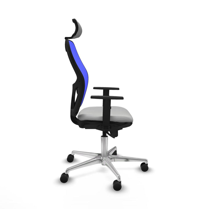 Office Chair with Headrest Piqueras y Crespo 1D086N2 Light grey