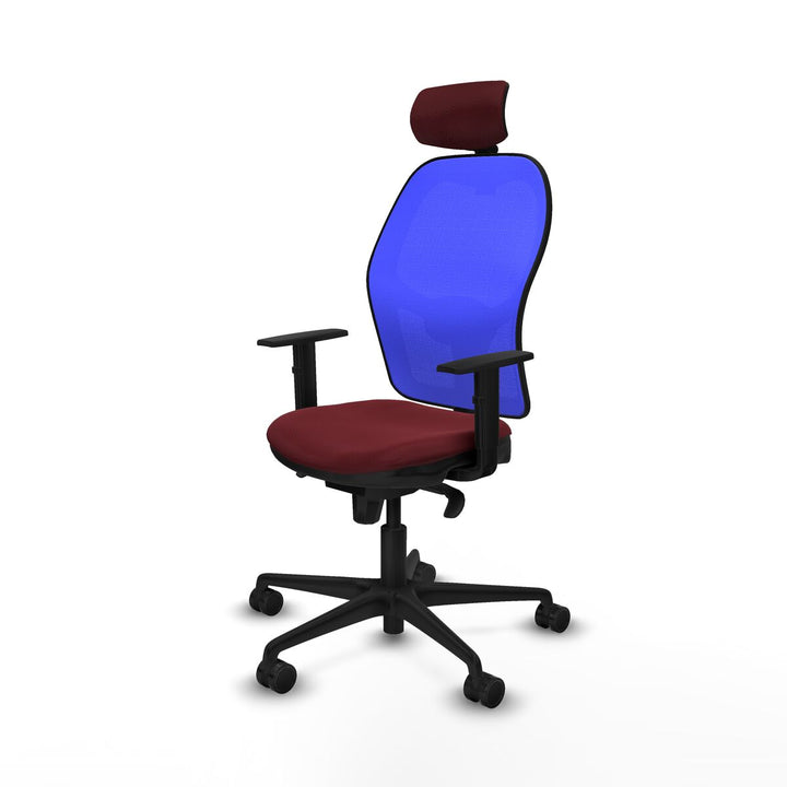 Office Chair with Headrest Piqueras y Crespo 1D036N2 Maroon