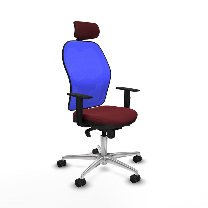 Office Chair with Headrest Piqueras y Crespo 1D086N2 Maroon