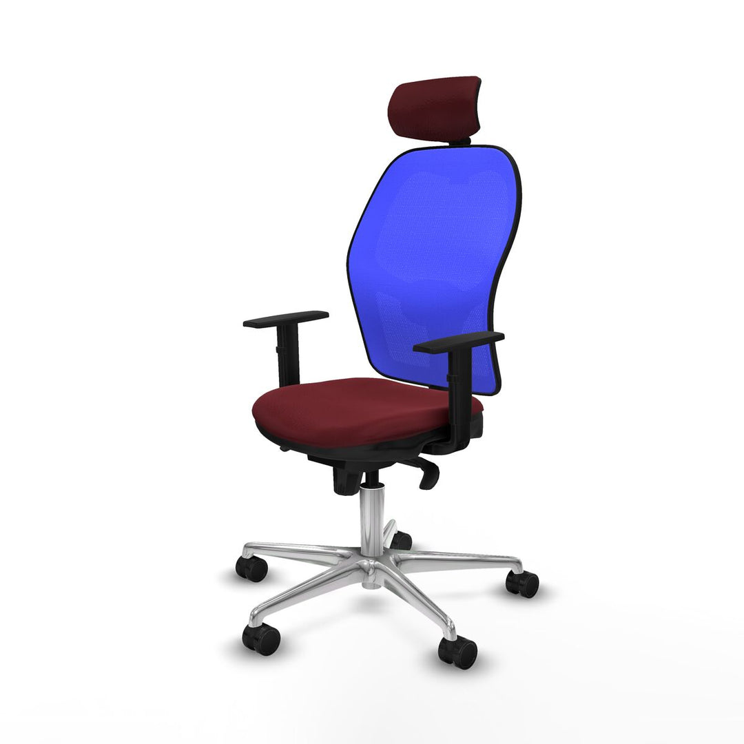 Office Chair with Headrest Piqueras y Crespo 1D086N2 Maroon