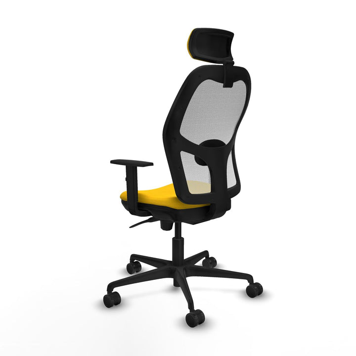 Office Chair with Headrest Piqueras y Crespo 1D036N2 Yellow