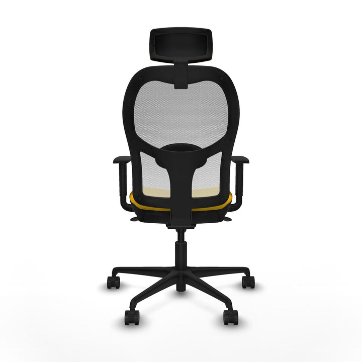 Office Chair with Headrest Piqueras y Crespo 1D036N2 Yellow