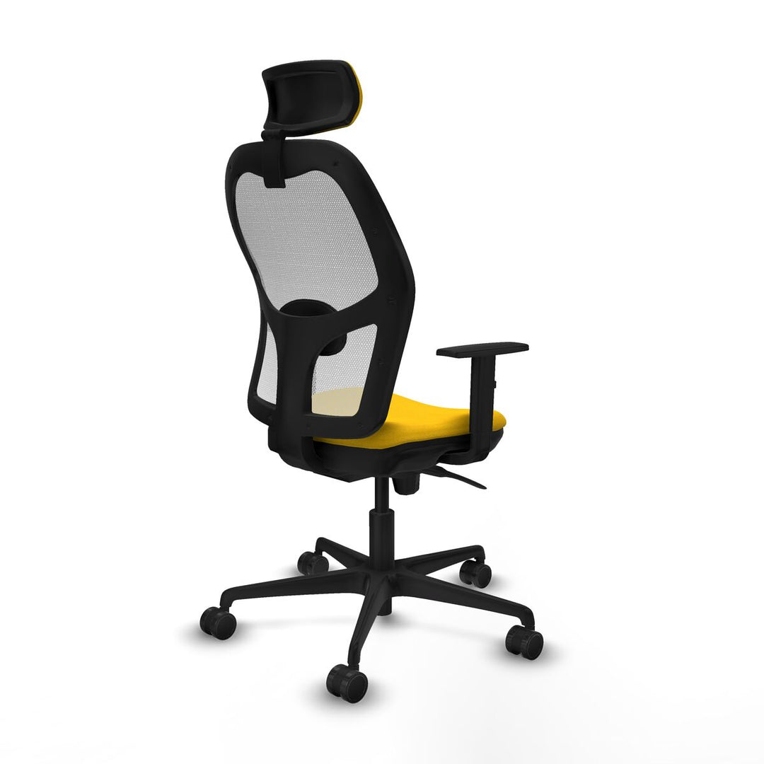 Office Chair with Headrest Piqueras y Crespo 1D036N2 Yellow