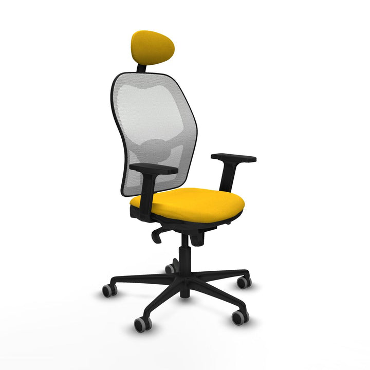 Office Chair with Headrest Piqueras y Crespo 2D036G1 Yellow