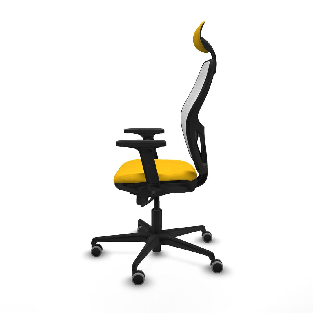 Office Chair with Headrest Piqueras y Crespo 2D036G1 Yellow