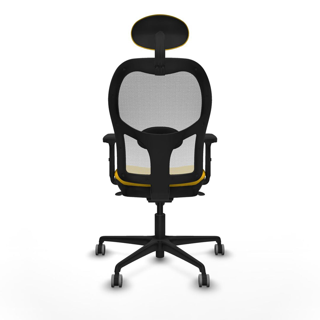 Office Chair with Headrest Piqueras y Crespo 2D036G1 Yellow