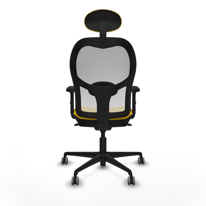 Office Chair with Headrest Piqueras y Crespo 2D036G1 Yellow