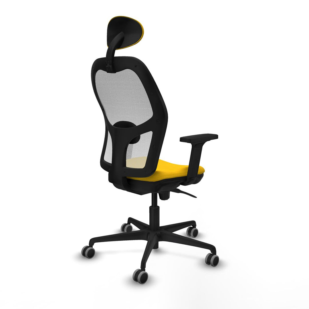 Office Chair with Headrest Piqueras y Crespo 2D036G1 Yellow