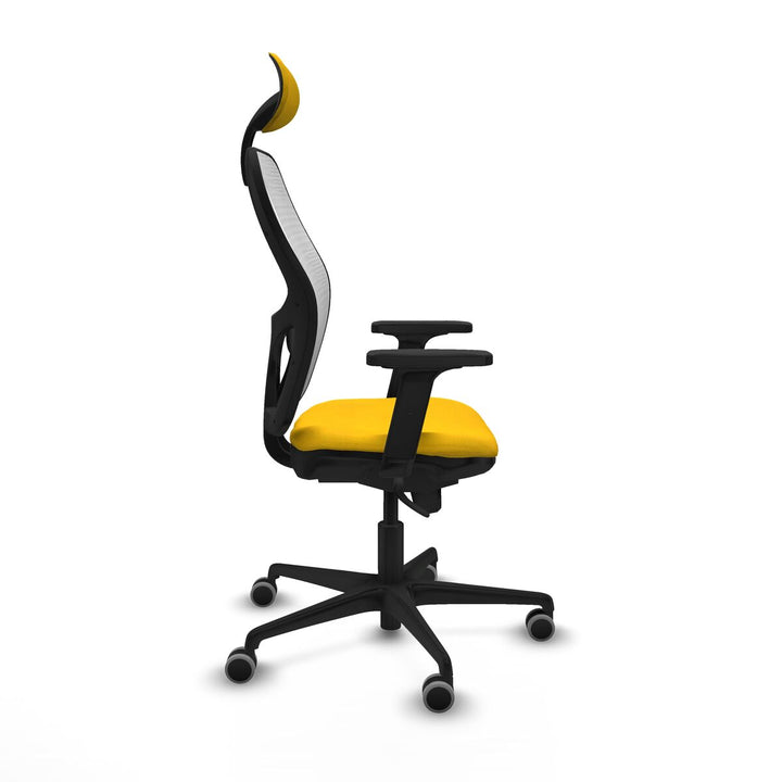 Office Chair with Headrest Piqueras y Crespo 2D036G1 Yellow