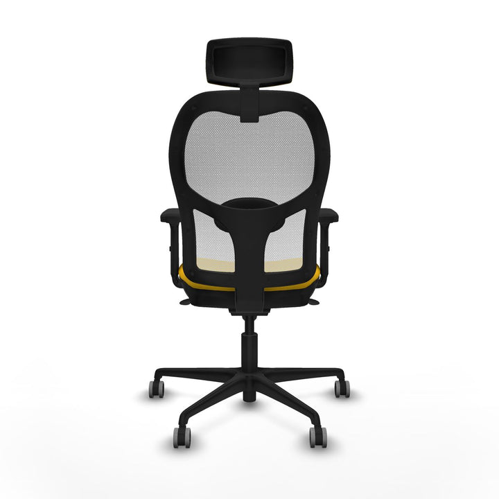 Office Chair with Headrest Piqueras y Crespo 2D036G2 Yellow