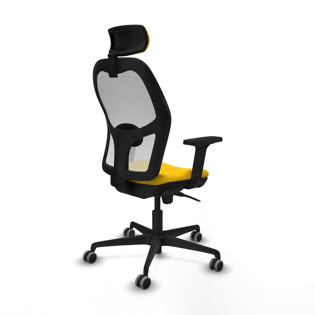 Office Chair with Headrest Piqueras y Crespo 2D036G2 Yellow