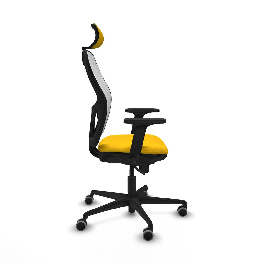 Office Chair with Headrest Piqueras y Crespo 2D036G2 Yellow