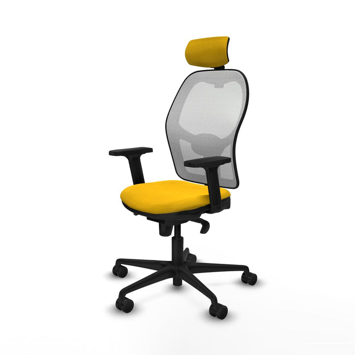 Office Chair with Headrest Piqueras y Crespo 2D036N2 Yellow