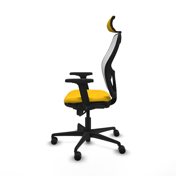 Office Chair with Headrest Piqueras y Crespo 2D036N2 Yellow