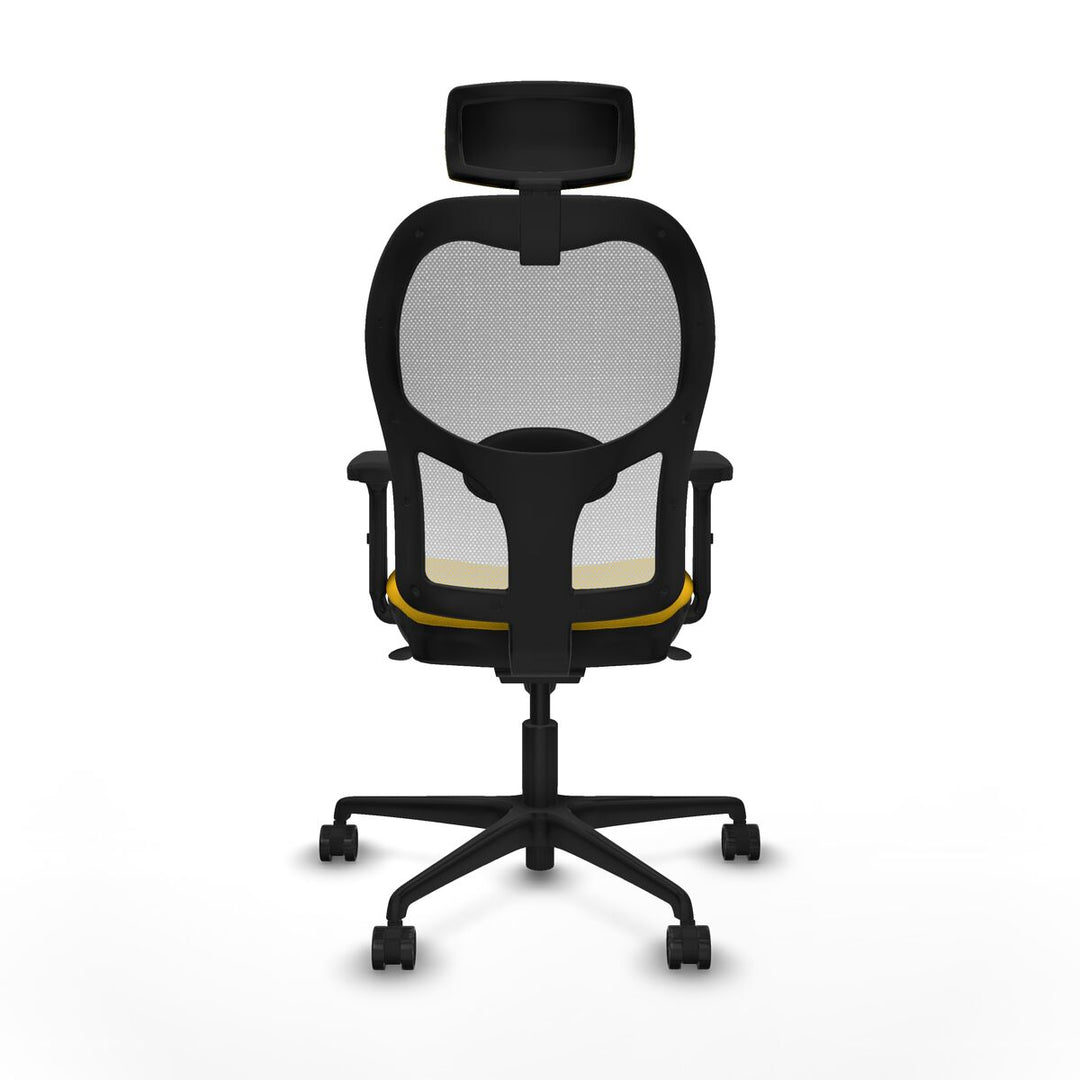 Office Chair with Headrest Piqueras y Crespo 2D036N2 Yellow