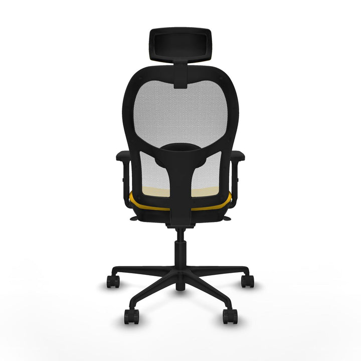 Office Chair with Headrest Piqueras y Crespo 2D036N2 Yellow