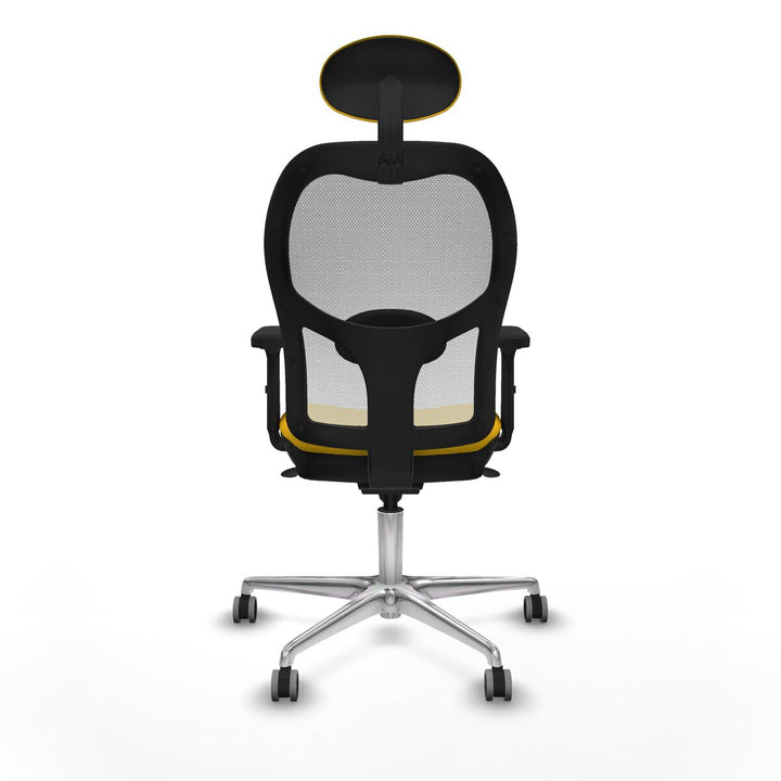 Office Chair with Headrest Piqueras y Crespo 2D086G1 Yellow