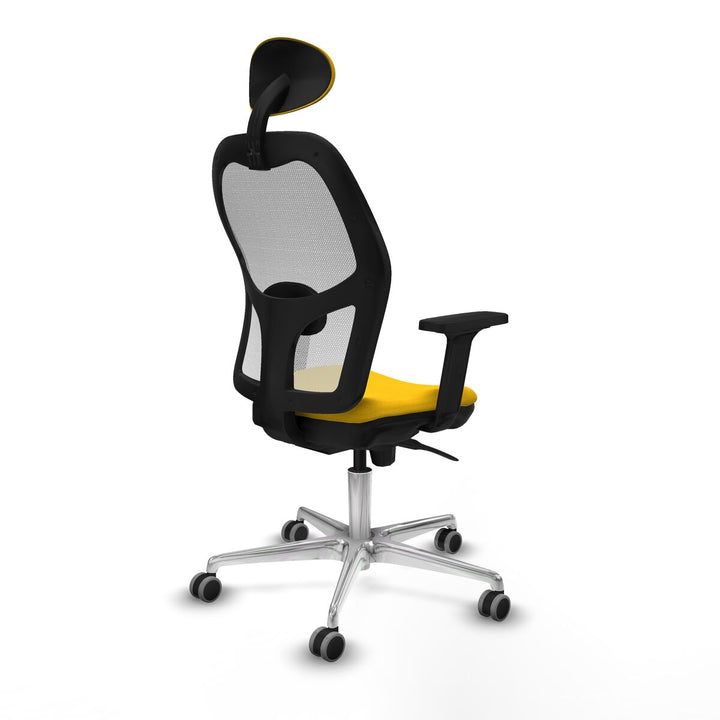 Office Chair with Headrest Piqueras y Crespo 2D086G1 Yellow
