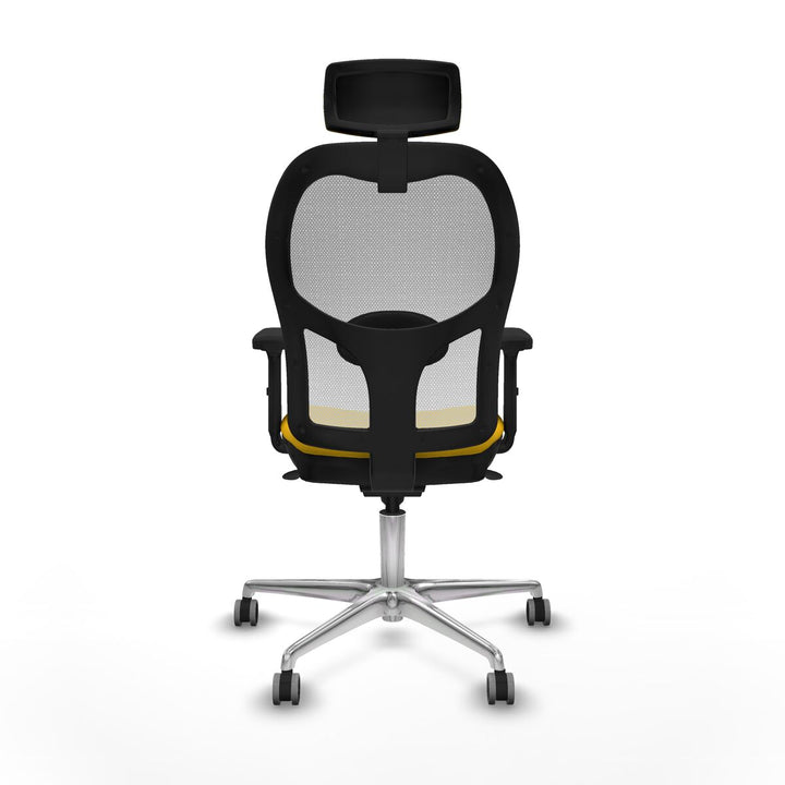 Office Chair with Headrest Piqueras y Crespo 2D086G2 Yellow