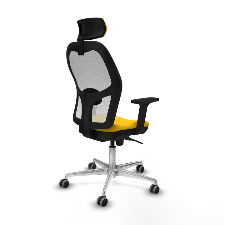 Office Chair with Headrest Piqueras y Crespo 2D086G2 Yellow