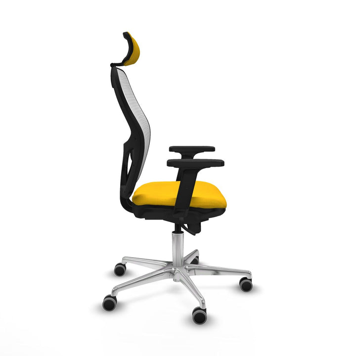 Office Chair with Headrest Piqueras y Crespo 2D086G2 Yellow