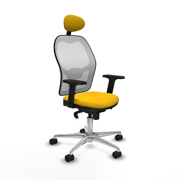 Office Chair with Headrest Piqueras y Crespo 2D086N1 Yellow