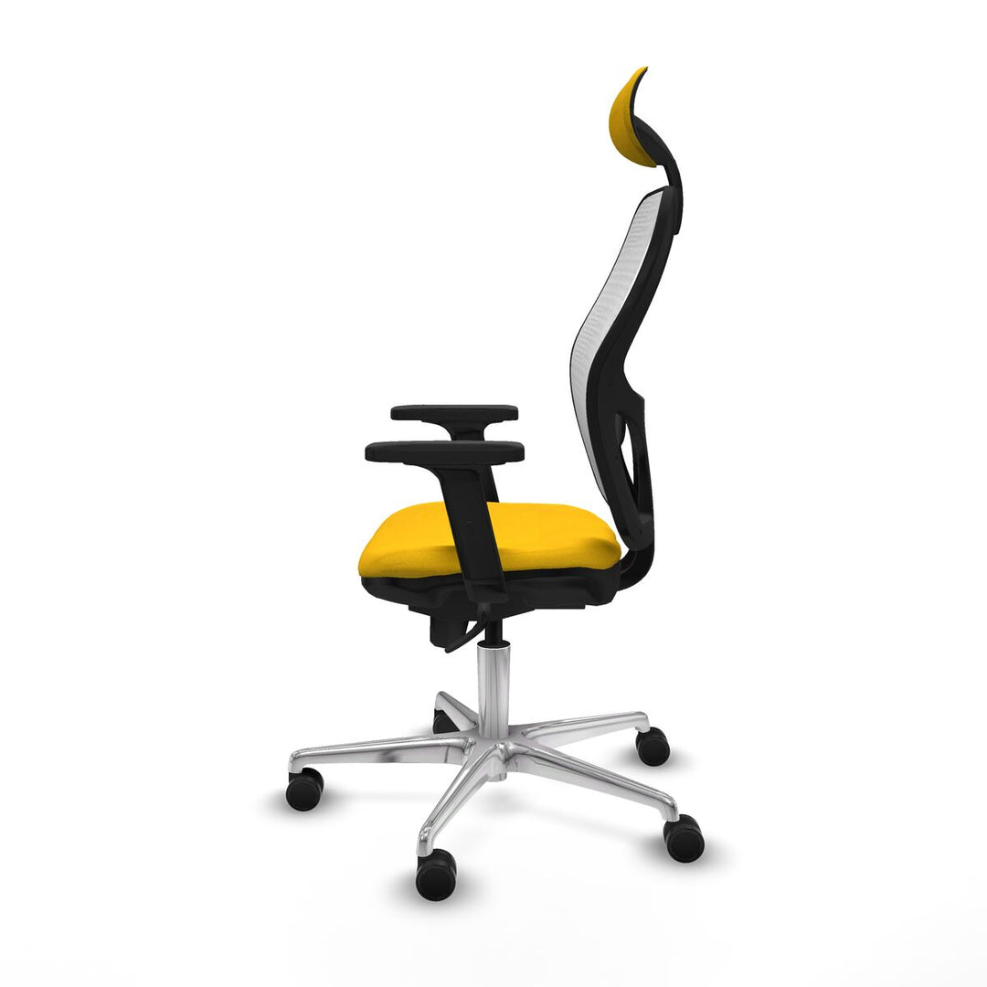 Office Chair with Headrest Piqueras y Crespo 2D086N1 Yellow