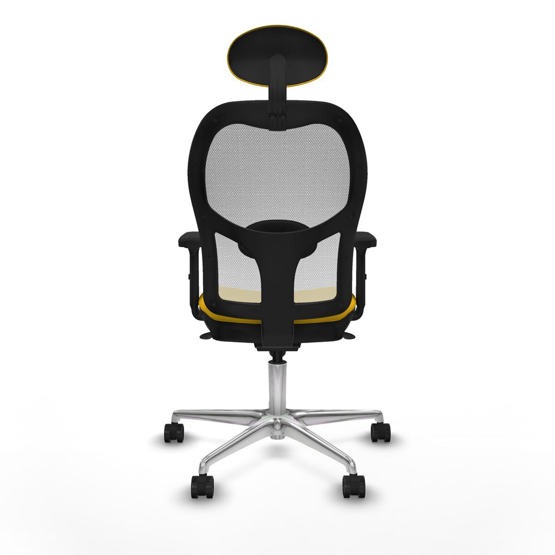Office Chair with Headrest Piqueras y Crespo 2D086N1 Yellow
