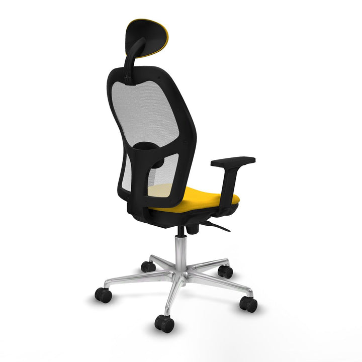 Office Chair with Headrest Piqueras y Crespo 2D086N1 Yellow
