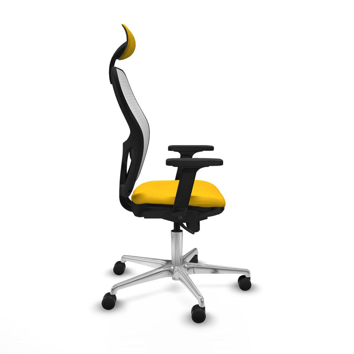 Office Chair with Headrest Piqueras y Crespo 2D086N1 Yellow