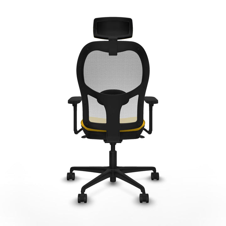 Office Chair with Headrest Piqueras y Crespo 3D036N2 Yellow