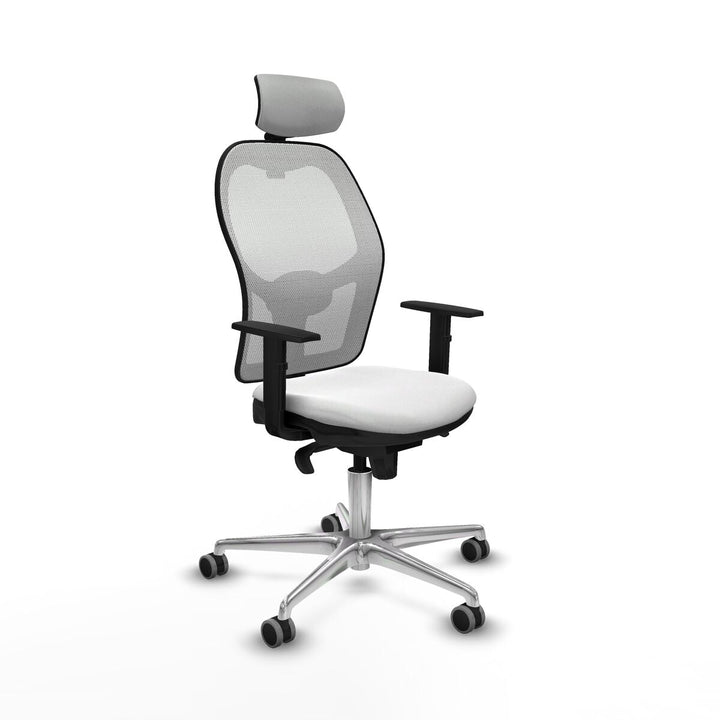 Office Chair with Headrest Piqueras y Crespo 1D086G2 White
