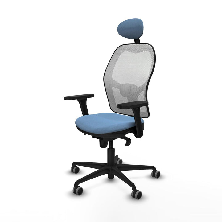 Office Chair with Headrest Piqueras y Crespo 3D036G1 Sky blue