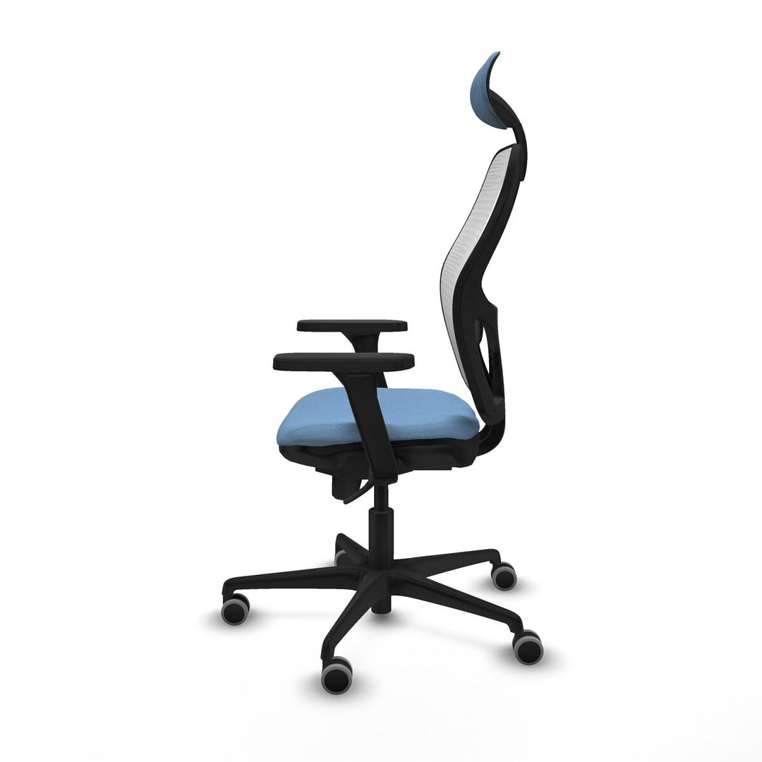 Office Chair with Headrest Piqueras y Crespo 3D036G1 Sky blue