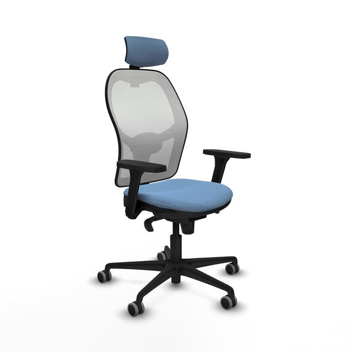 Office Chair with Headrest Piqueras y Crespo 3D036G2 Sky blue
