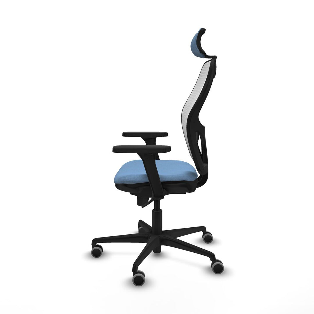 Office Chair with Headrest Piqueras y Crespo 3D036G2 Sky blue