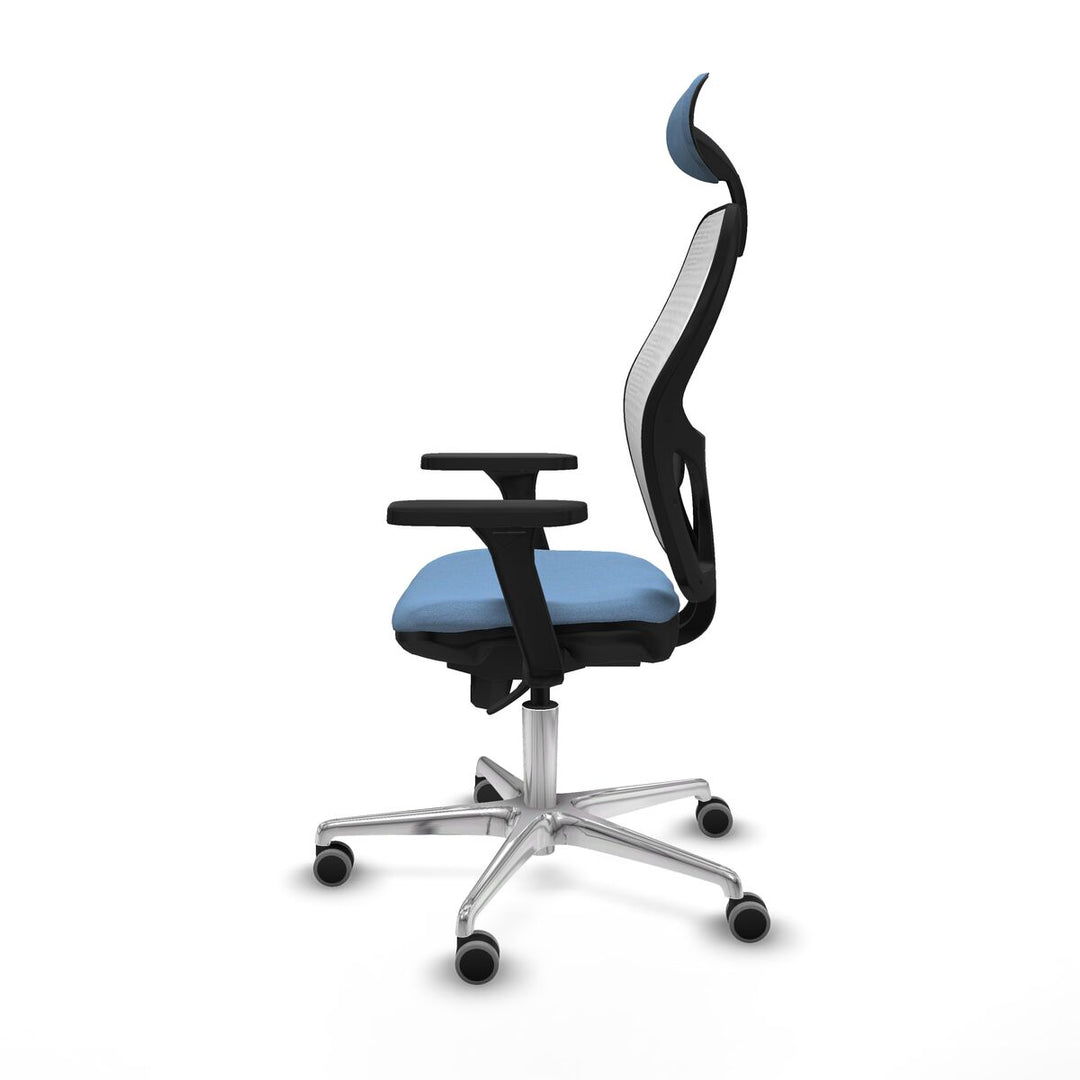 Office Chair with Headrest Piqueras y Crespo 3D086G1 Sky blue
