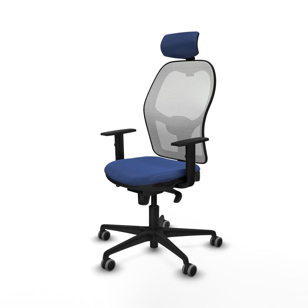 Office Chair with Headrest Piqueras y Crespo 1D036G2 Navy Blue