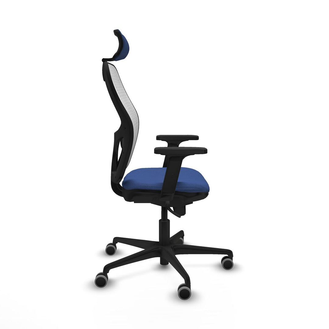 Office Chair with Headrest Piqueras y Crespo 2D036G2 Navy Blue