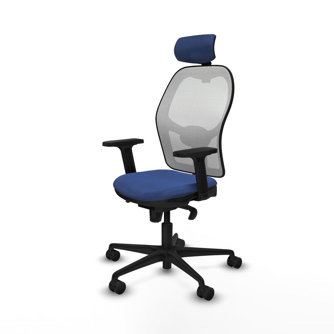 Office Chair with Headrest Piqueras y Crespo 2D036N2 Navy Blue