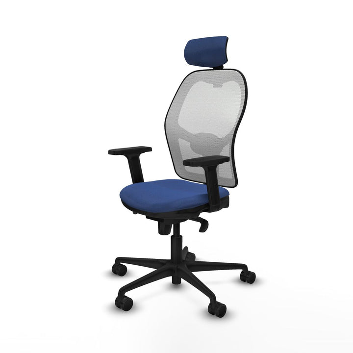 Office Chair with Headrest Piqueras y Crespo 2D036N2 Navy Blue