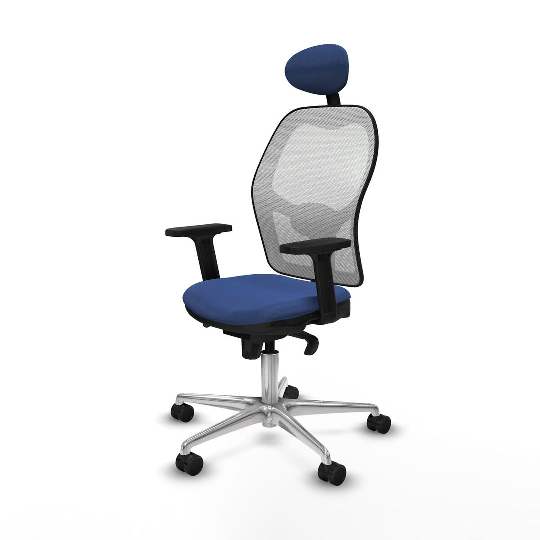 Office Chair with Headrest Piqueras y Crespo 2D086N1 Navy Blue