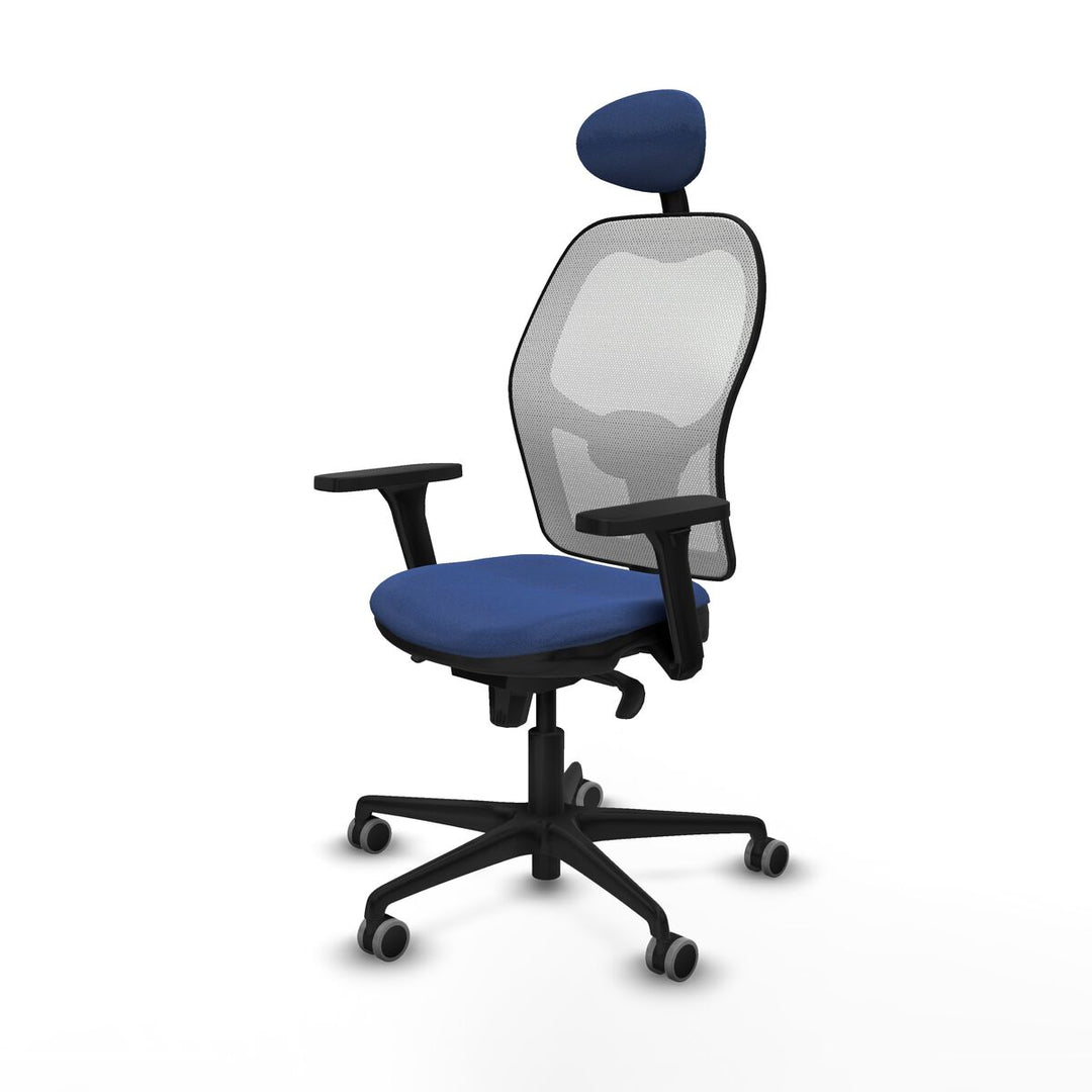 Office Chair with Headrest Piqueras y Crespo 3D036G1 Navy Blue