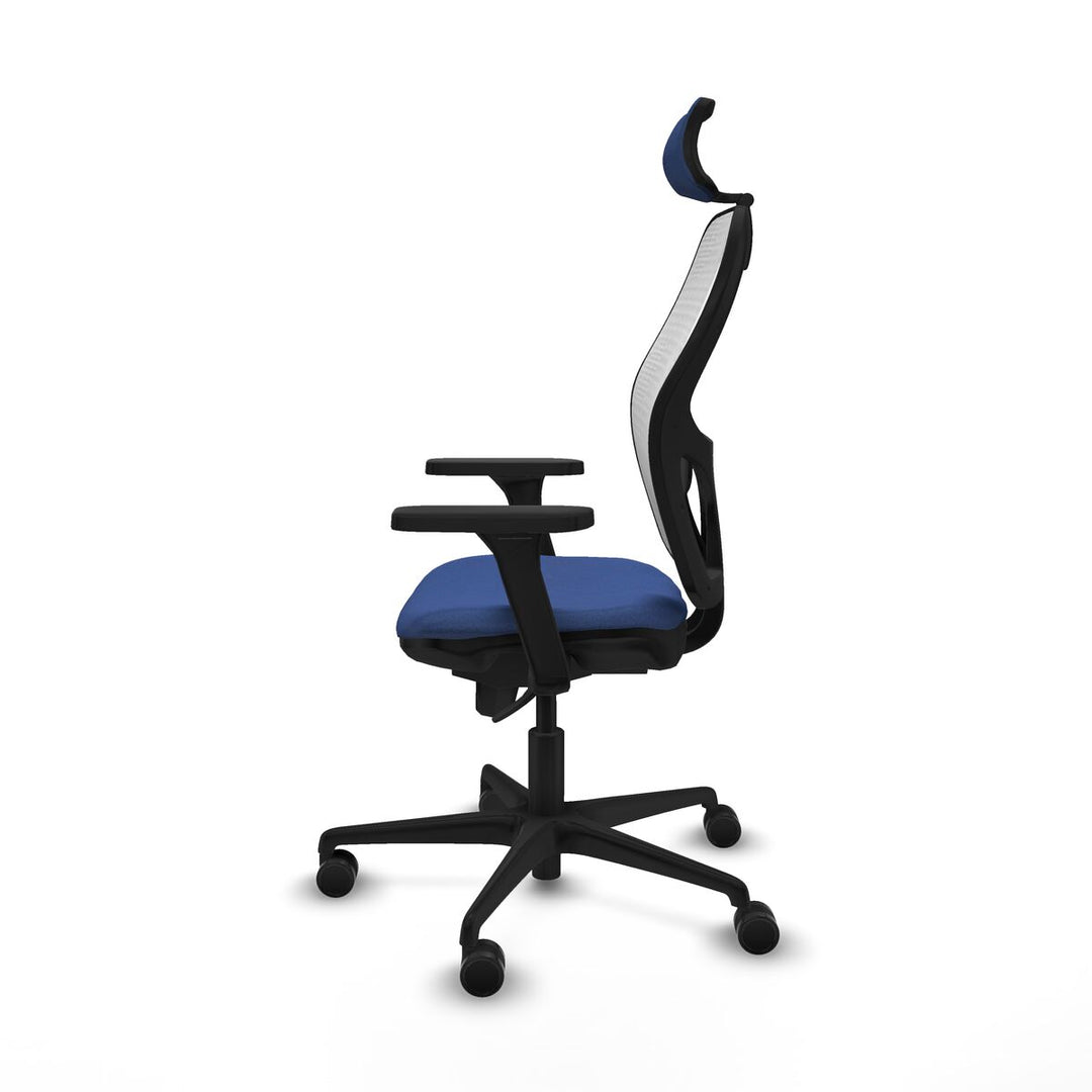 Office Chair with Headrest Piqueras y Crespo 3D036N2 Navy Blue