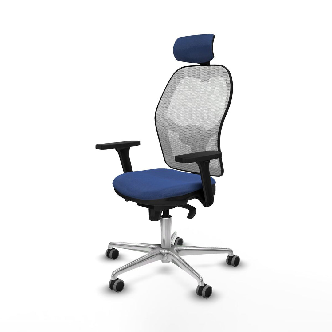 Office Chair with Headrest Piqueras y Crespo 3D086G2 Navy Blue